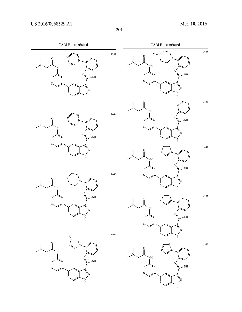 3-(1H-BENZO[D]IMIDAZOL-2-YL)-1H-PYRAZOLO[3,4-C]PYRIDINE AND THERAPEUTIC     USES THEREOF - diagram, schematic, and image 202