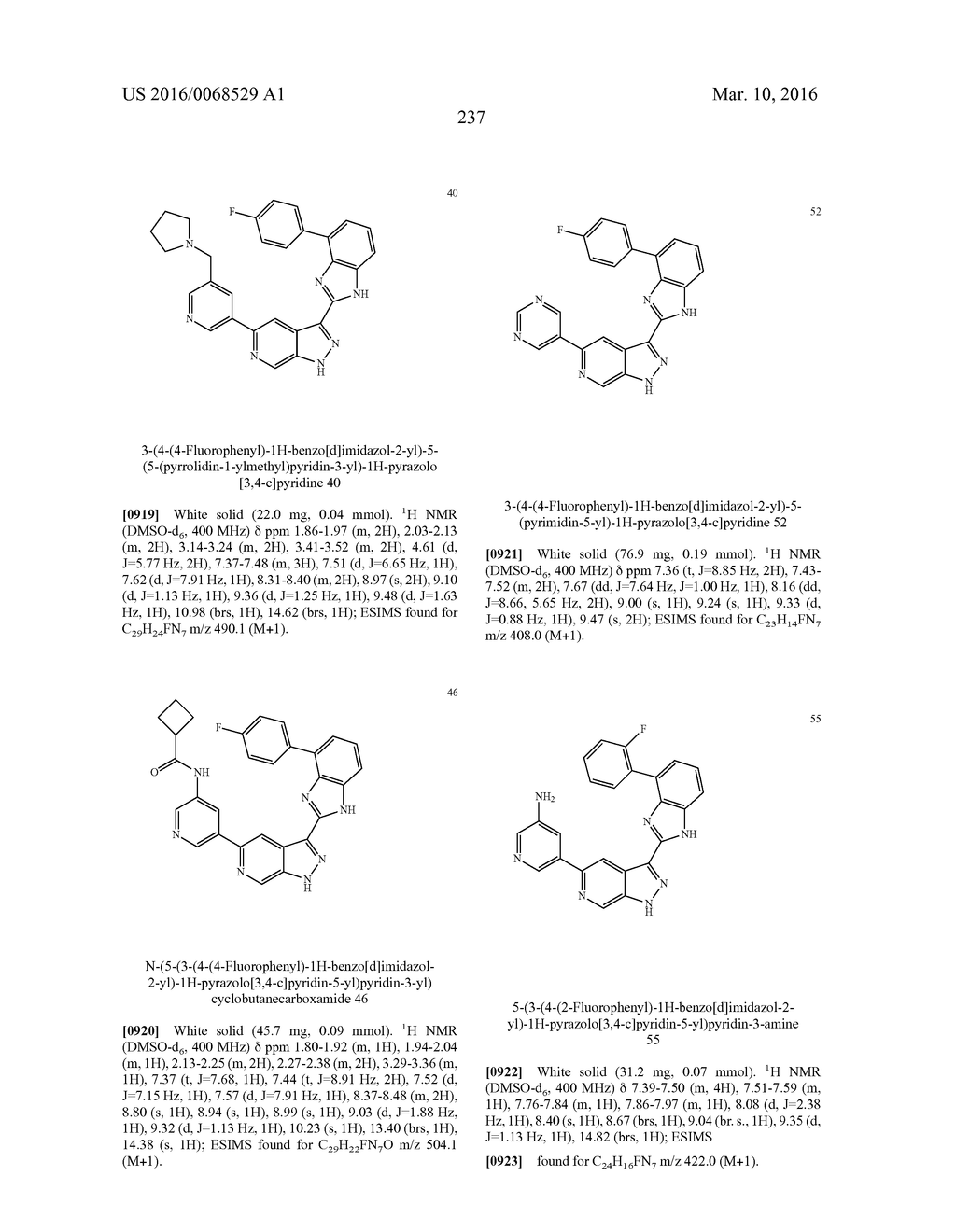 3-(1H-BENZO[D]IMIDAZOL-2-YL)-1H-PYRAZOLO[3,4-C]PYRIDINE AND THERAPEUTIC     USES THEREOF - diagram, schematic, and image 238