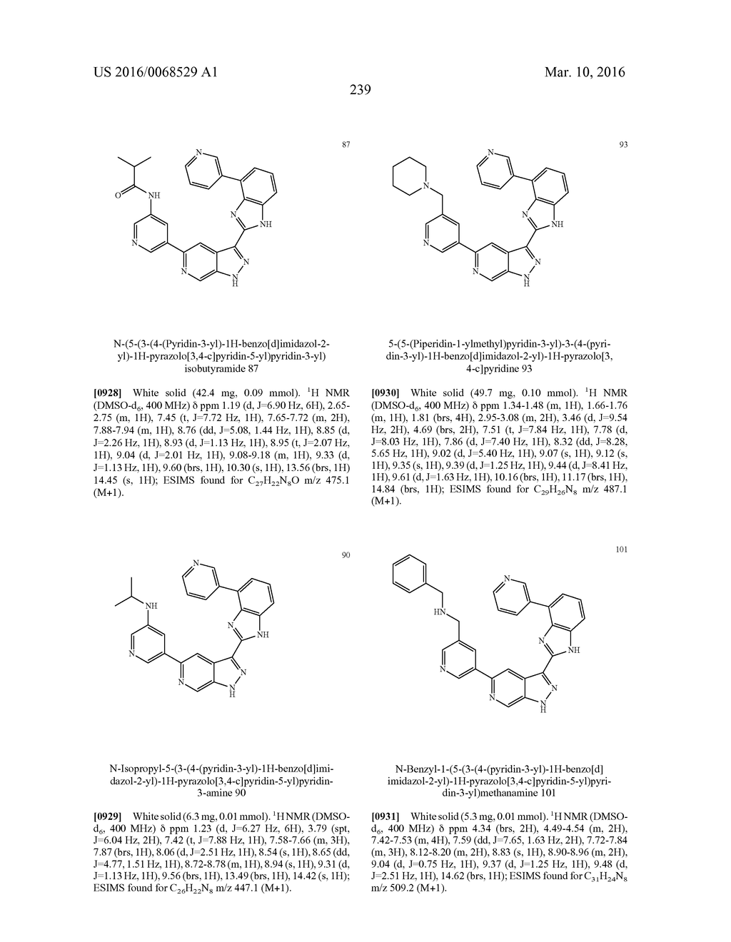 3-(1H-BENZO[D]IMIDAZOL-2-YL)-1H-PYRAZOLO[3,4-C]PYRIDINE AND THERAPEUTIC     USES THEREOF - diagram, schematic, and image 240