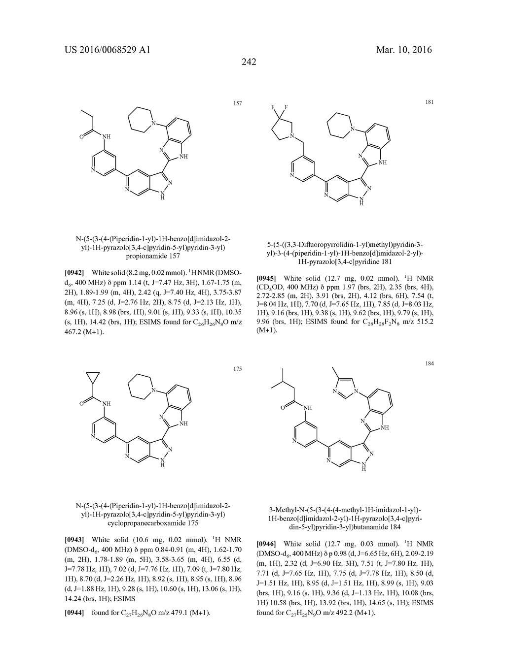 3-(1H-BENZO[D]IMIDAZOL-2-YL)-1H-PYRAZOLO[3,4-C]PYRIDINE AND THERAPEUTIC     USES THEREOF - diagram, schematic, and image 243