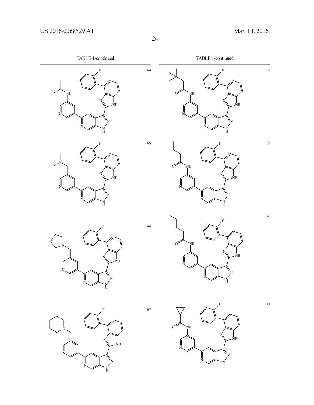 3-(1H-BENZO[D]IMIDAZOL-2-YL)-1H-PYRAZOLO[3,4-C]PYRIDINE AND THERAPEUTIC     USES THEREOF - diagram, schematic, and image 25