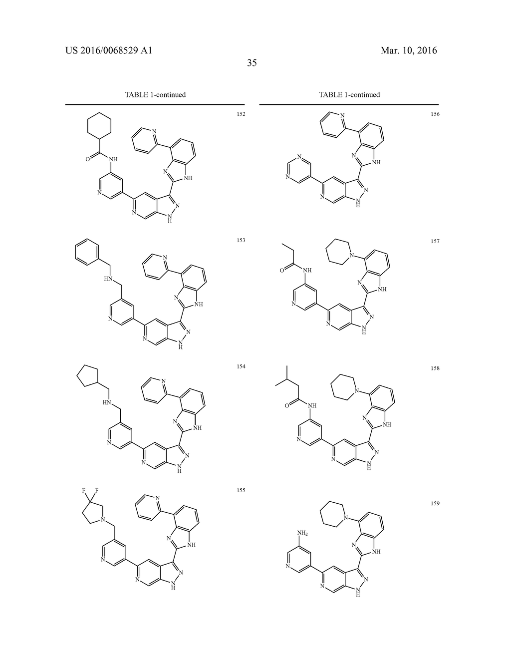 3-(1H-BENZO[D]IMIDAZOL-2-YL)-1H-PYRAZOLO[3,4-C]PYRIDINE AND THERAPEUTIC     USES THEREOF - diagram, schematic, and image 36