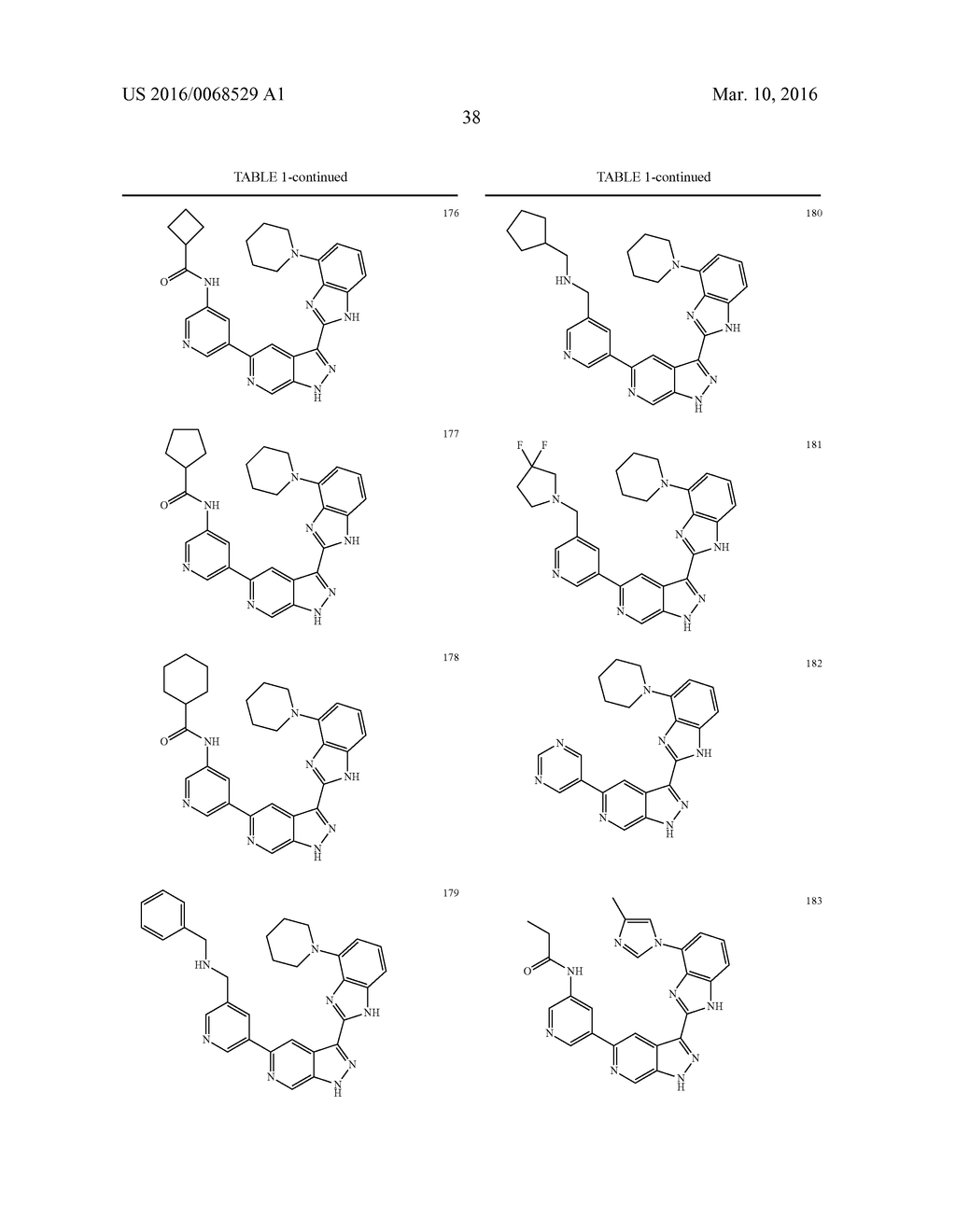 3-(1H-BENZO[D]IMIDAZOL-2-YL)-1H-PYRAZOLO[3,4-C]PYRIDINE AND THERAPEUTIC     USES THEREOF - diagram, schematic, and image 39