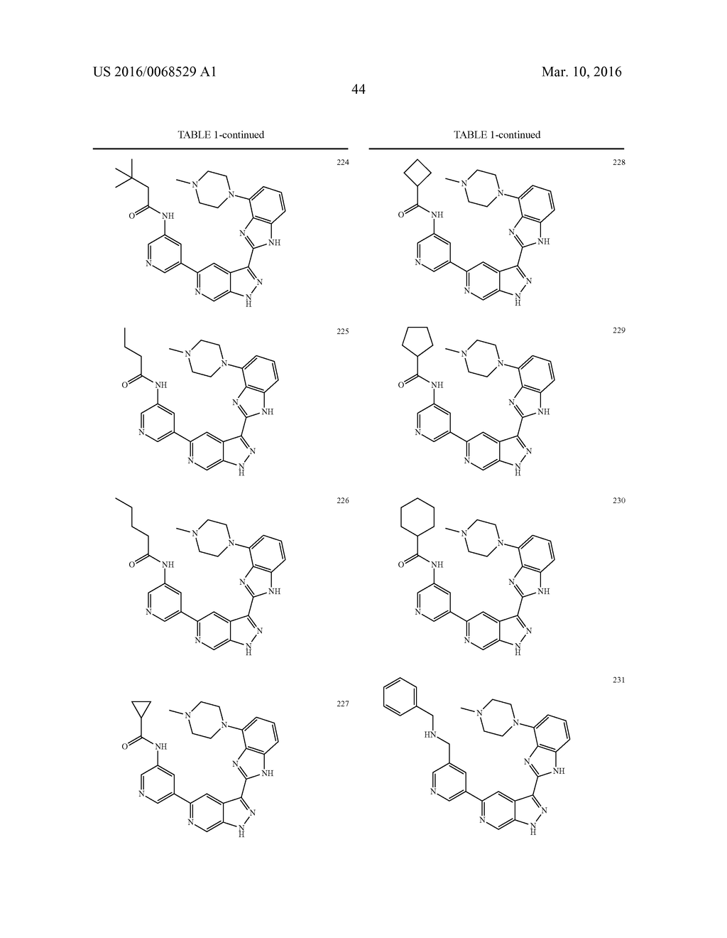 3-(1H-BENZO[D]IMIDAZOL-2-YL)-1H-PYRAZOLO[3,4-C]PYRIDINE AND THERAPEUTIC     USES THEREOF - diagram, schematic, and image 45