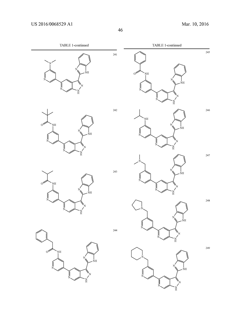 3-(1H-BENZO[D]IMIDAZOL-2-YL)-1H-PYRAZOLO[3,4-C]PYRIDINE AND THERAPEUTIC     USES THEREOF - diagram, schematic, and image 47
