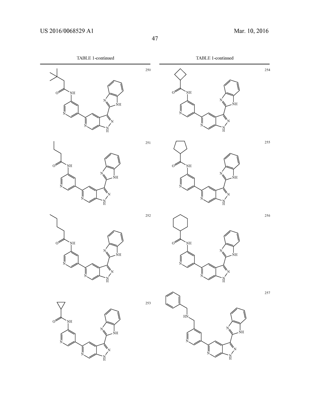 3-(1H-BENZO[D]IMIDAZOL-2-YL)-1H-PYRAZOLO[3,4-C]PYRIDINE AND THERAPEUTIC     USES THEREOF - diagram, schematic, and image 48