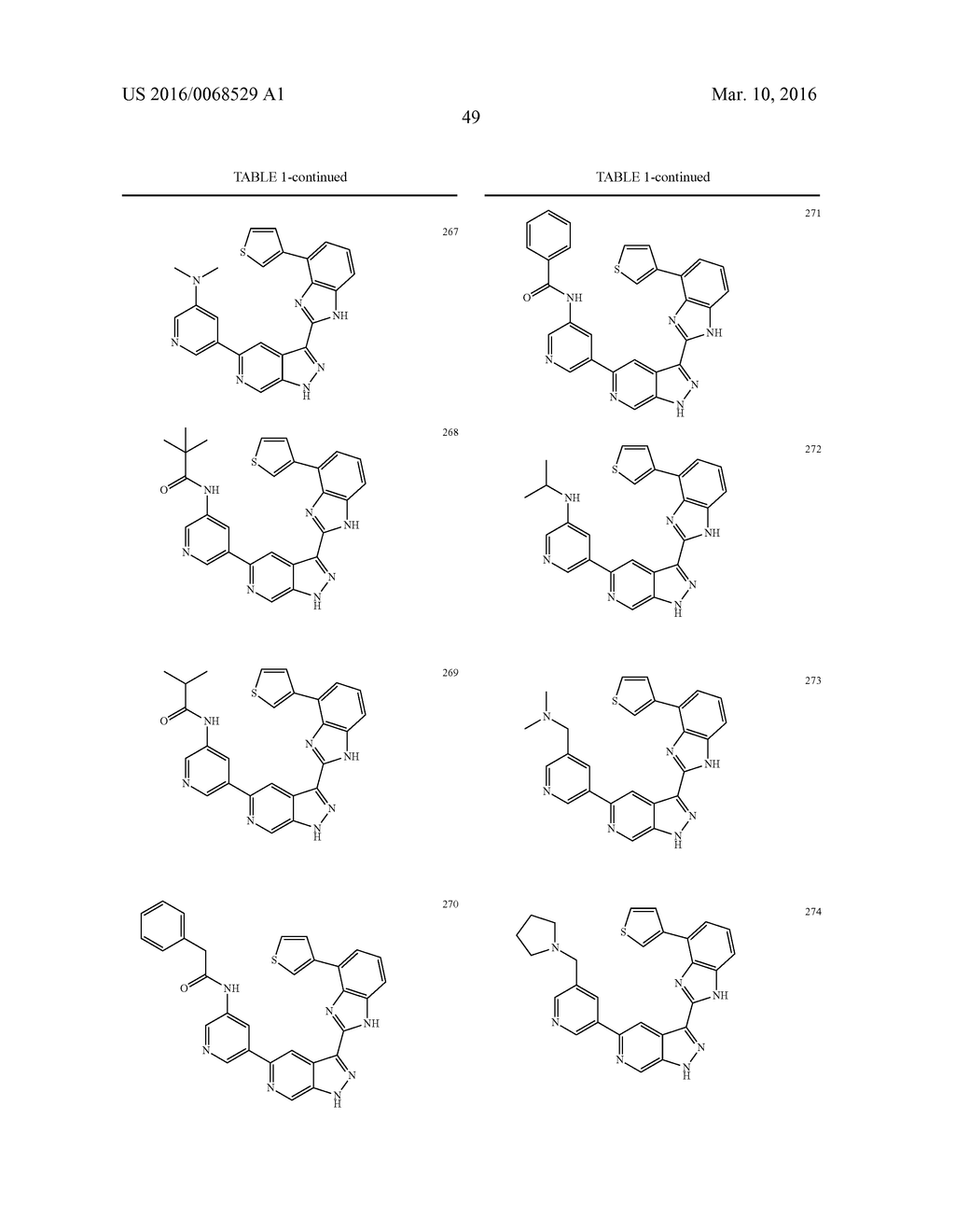 3-(1H-BENZO[D]IMIDAZOL-2-YL)-1H-PYRAZOLO[3,4-C]PYRIDINE AND THERAPEUTIC     USES THEREOF - diagram, schematic, and image 50