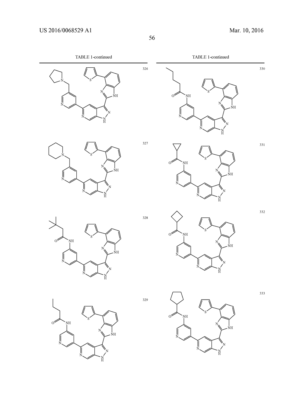 3-(1H-BENZO[D]IMIDAZOL-2-YL)-1H-PYRAZOLO[3,4-C]PYRIDINE AND THERAPEUTIC     USES THEREOF - diagram, schematic, and image 57