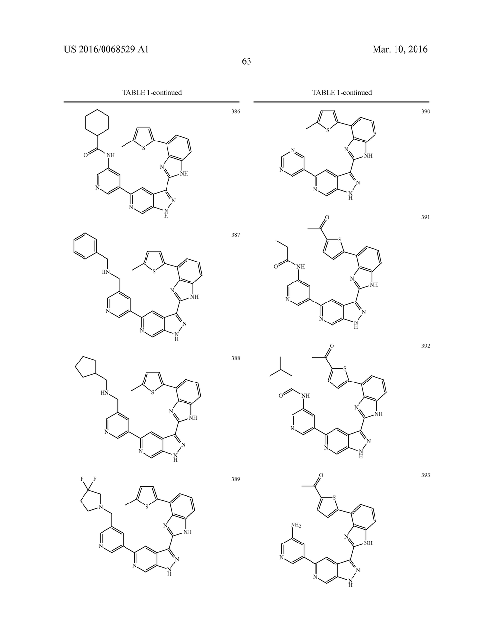 3-(1H-BENZO[D]IMIDAZOL-2-YL)-1H-PYRAZOLO[3,4-C]PYRIDINE AND THERAPEUTIC     USES THEREOF - diagram, schematic, and image 64