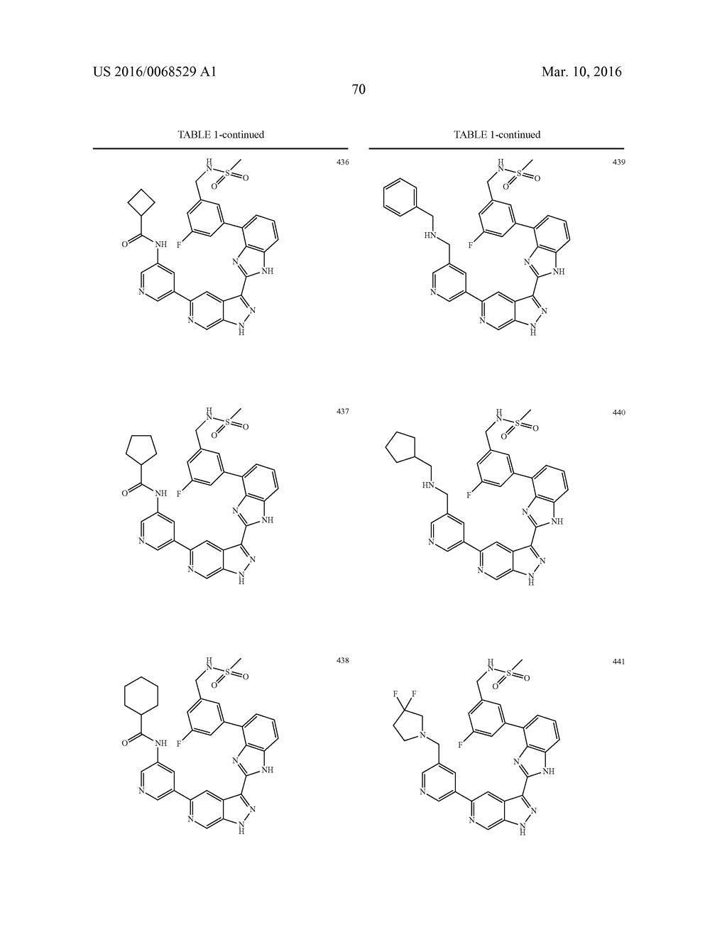 3-(1H-BENZO[D]IMIDAZOL-2-YL)-1H-PYRAZOLO[3,4-C]PYRIDINE AND THERAPEUTIC     USES THEREOF - diagram, schematic, and image 71