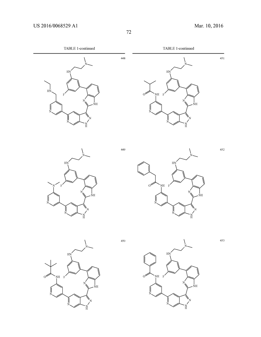 3-(1H-BENZO[D]IMIDAZOL-2-YL)-1H-PYRAZOLO[3,4-C]PYRIDINE AND THERAPEUTIC     USES THEREOF - diagram, schematic, and image 73