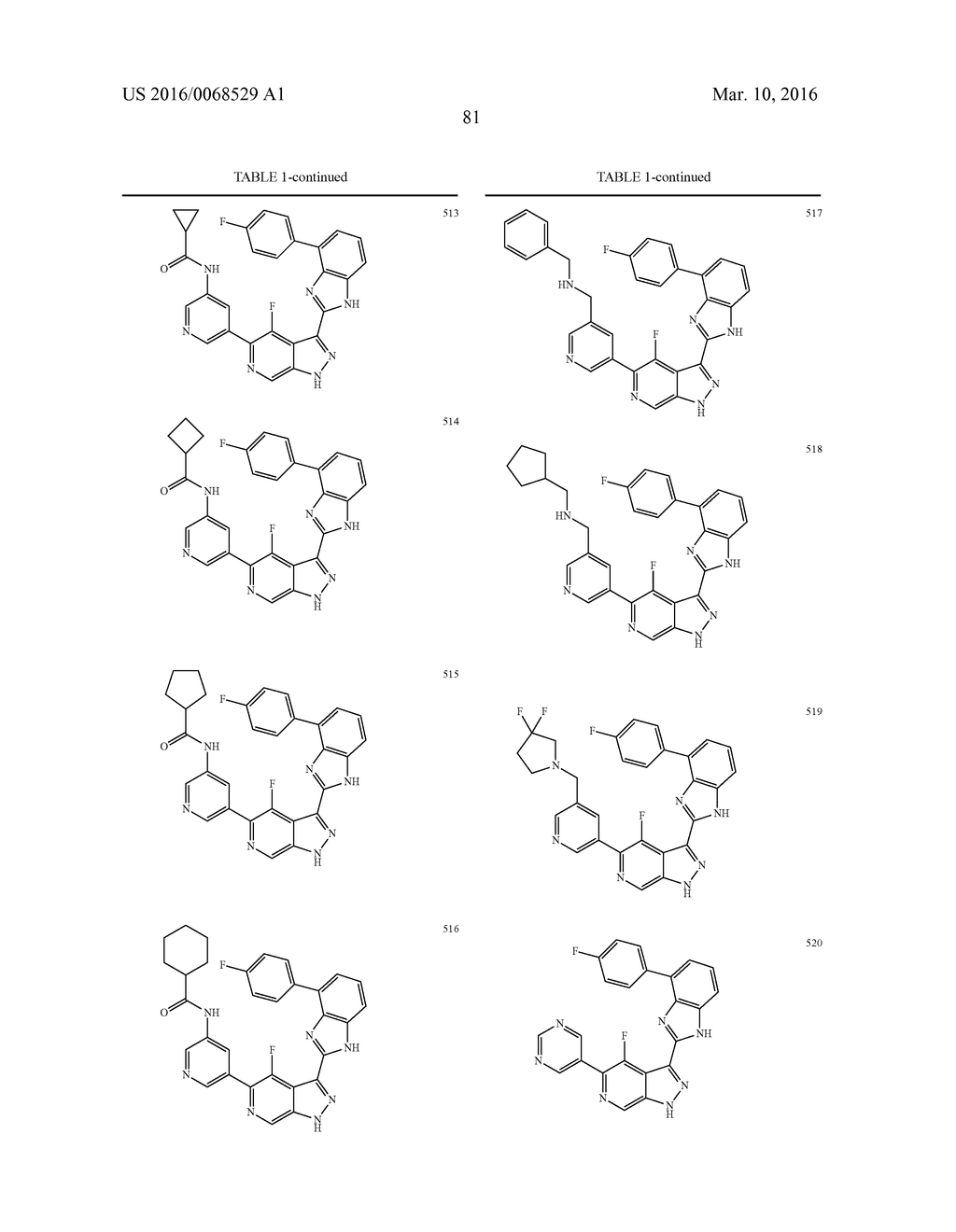 3-(1H-BENZO[D]IMIDAZOL-2-YL)-1H-PYRAZOLO[3,4-C]PYRIDINE AND THERAPEUTIC     USES THEREOF - diagram, schematic, and image 82