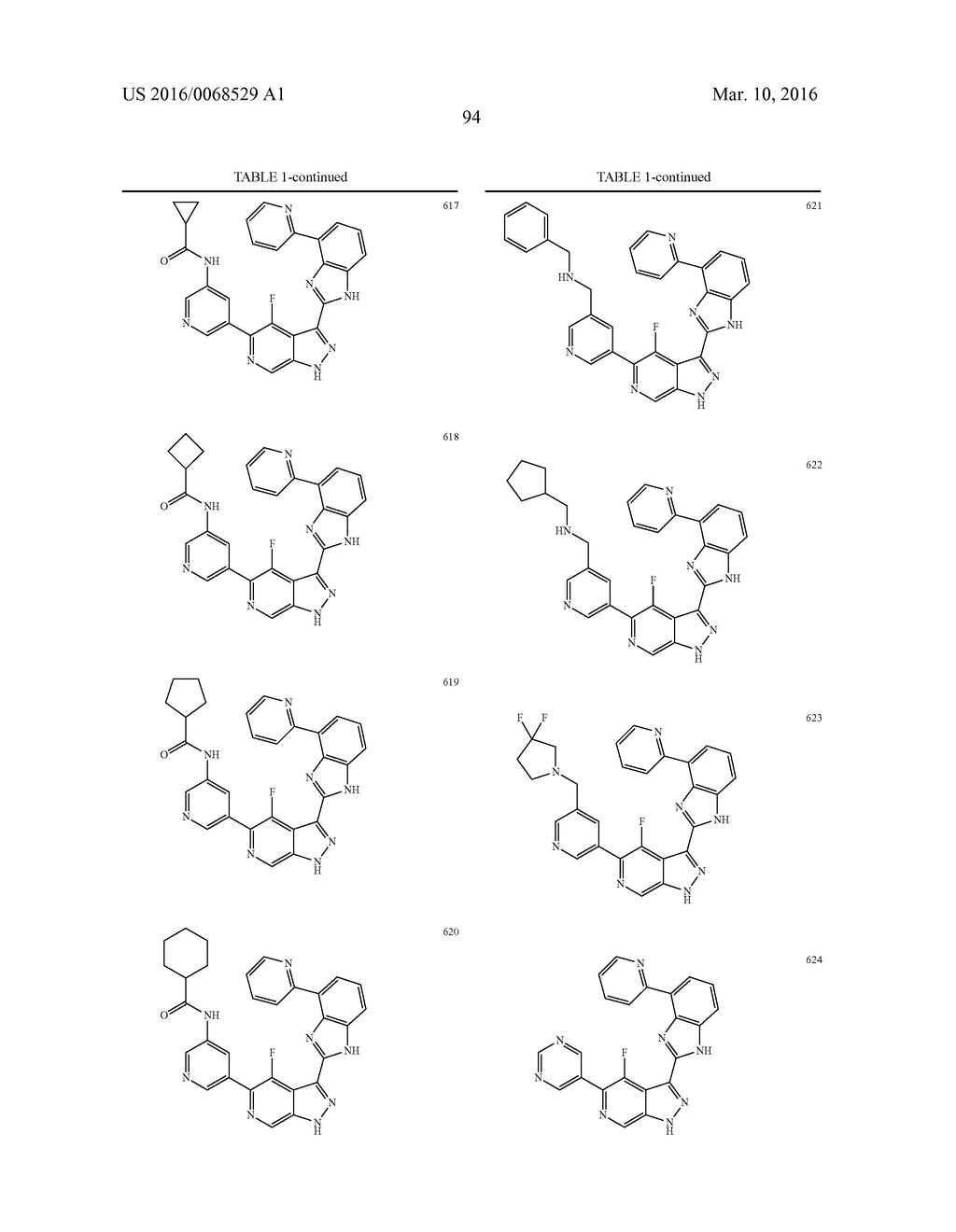 3-(1H-BENZO[D]IMIDAZOL-2-YL)-1H-PYRAZOLO[3,4-C]PYRIDINE AND THERAPEUTIC     USES THEREOF - diagram, schematic, and image 95