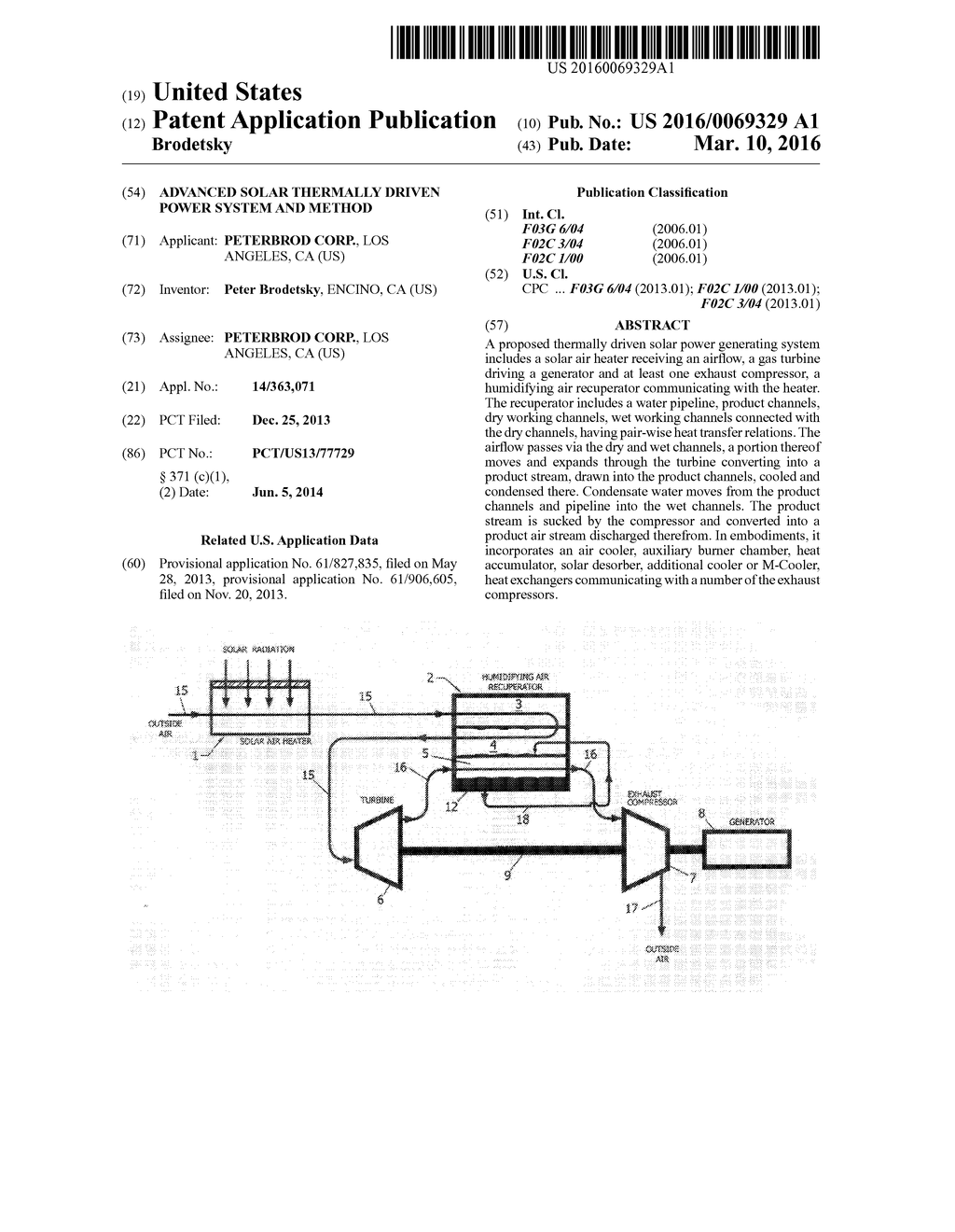 ADVANCED SOLAR THERMALLY DRIVEN POWER SYSTEM AND METHOD - diagram, schematic, and image 01