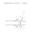 FOOD COOKING OVEN WITH A DEVICE FOR DISTRIBUTING WATER INSIDE THE COOKING     CHAMBER OF THE OVEN, FOR PRODUCING STEAM INSIDE THE CHAMBER diagram and image