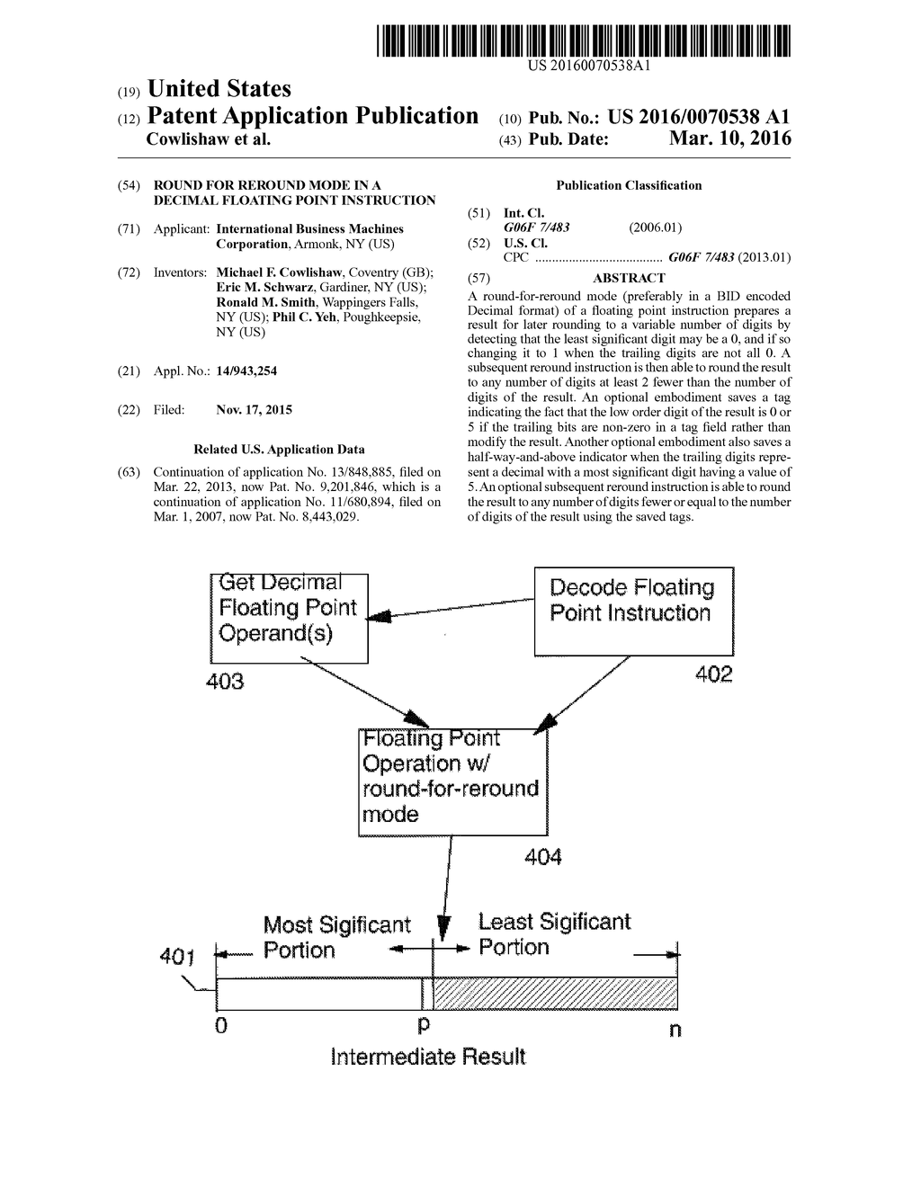 Round For Reround Mode In A Decimal Floating Point Instruction - diagram, schematic, and image 01