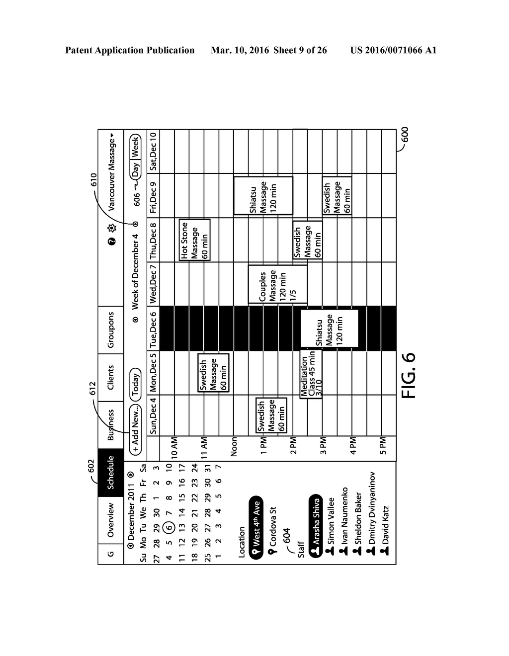 METHOD, APPARATUS, AND COMPUTER PROGRAM PRODUCT FOR SCHEDULING     APPOINTMENTS WITH DEAL OFFERS - diagram, schematic, and image 10