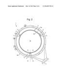 ASSEMBLY OF LINER AND FLANGE FOR VERTICAL FURNACE AS WELL AS A VERTICAL     PROCESS FURNACE diagram and image