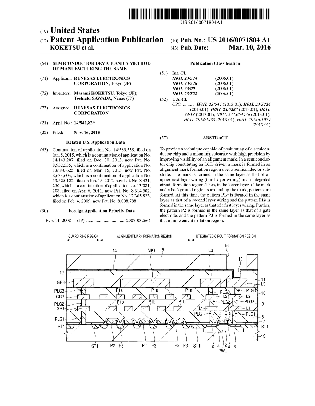 SEMICONDUCTOR DEVICE AND A METHOD OF MANUFACTURING THE SAME - diagram, schematic, and image 01