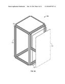 CABINET FRAME ENCLOSURES, FRAME MEMBERS AND CORRESPONDING METHODS diagram and image