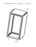 CABINET FRAME ENCLOSURES, FRAME MEMBERS AND CORRESPONDING METHODS diagram and image