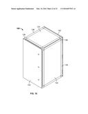 CABINET FRAME ENCLOSURES, FRAME MEMBERS AND CORRESPONDING METHODS diagram and image