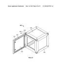 CABINET FRAME ENCLOSURES, FRAME MEMBERS AND CORRESPONDING METHODS diagram and image