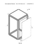 CABINET FRAME ENCLOSURES, FRAME MEMBERS AND CORRESPONDING METHODS diagram and image