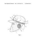 HAT WITH DEPLOYABLE MASK diagram and image