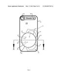 DEVICE FOR RETAINING A PORTABLE ELECTRIC COMPONENT diagram and image