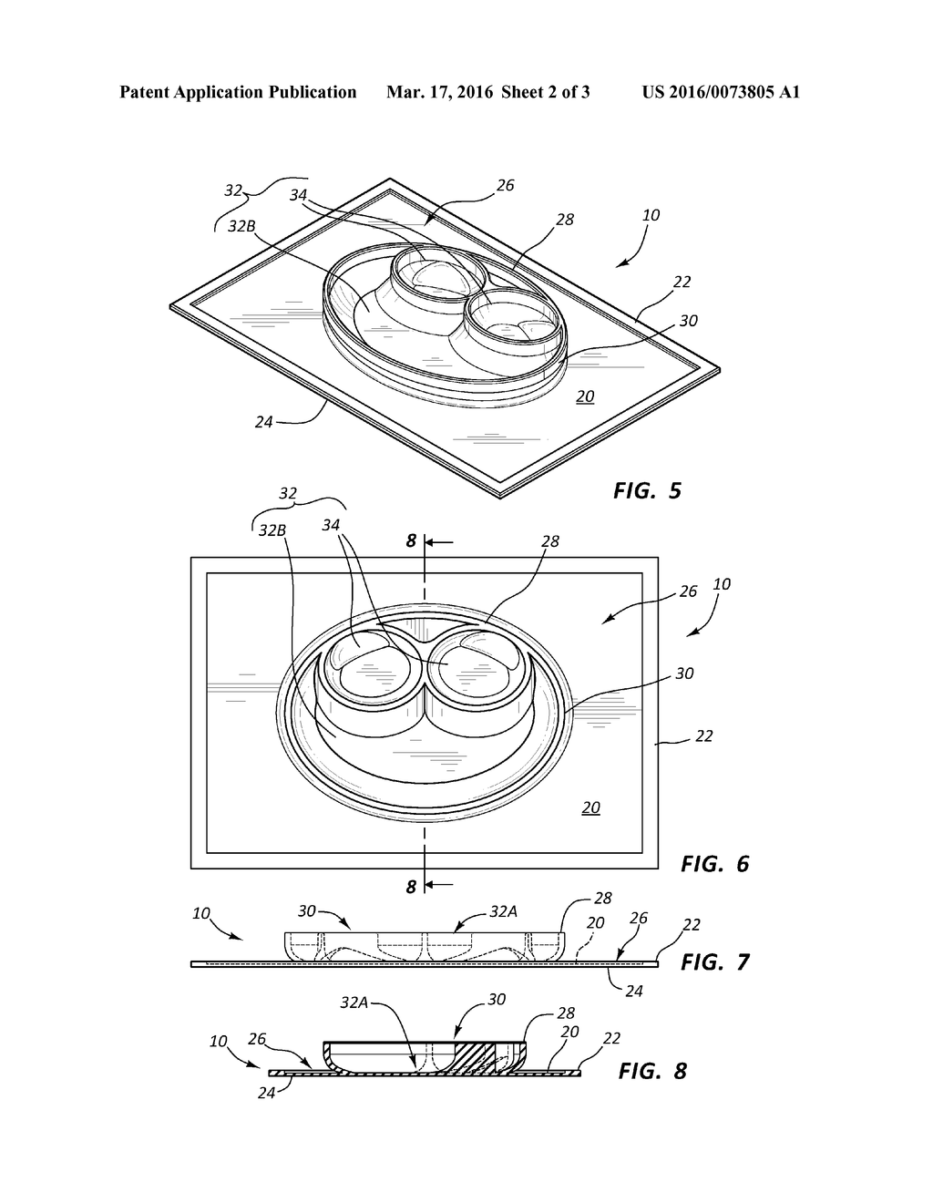 Surface Contact Self-Sealing Integrated Tablewear and Dining Mat - diagram, schematic, and image 03