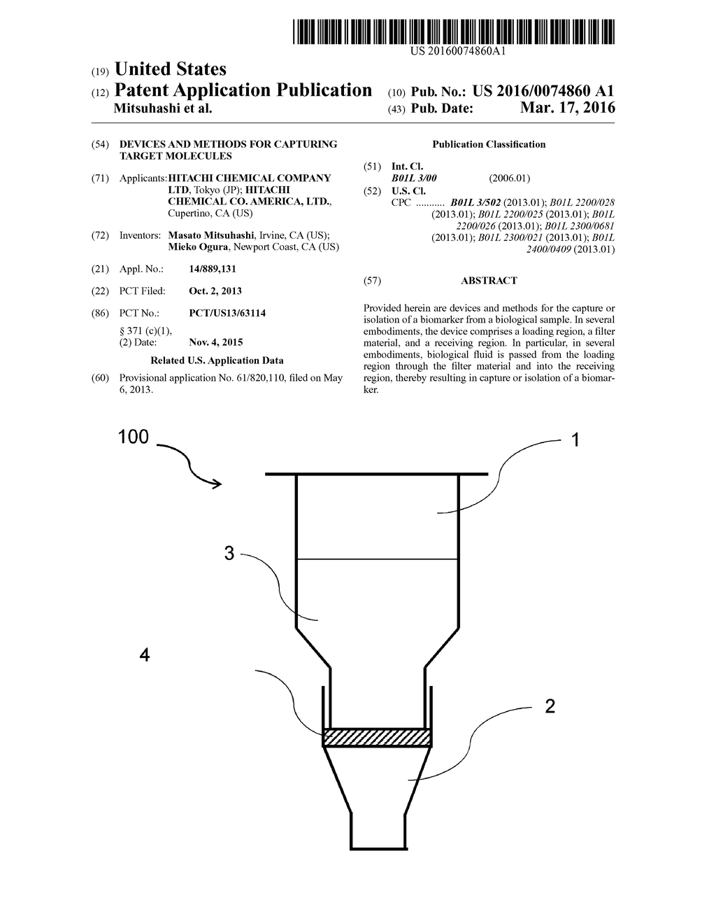 DEVICES AND METHODS FOR CAPTURING TARGET MOLECULES - diagram, schematic, and image 01