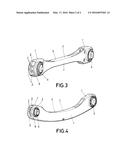 METHOD FOR OBTAINING AN ARM FOR MULTI-LINK SUSPENSIONS OF AUTOMOTIVE     VEHICLES AND A SUSPENSION ARM diagram and image