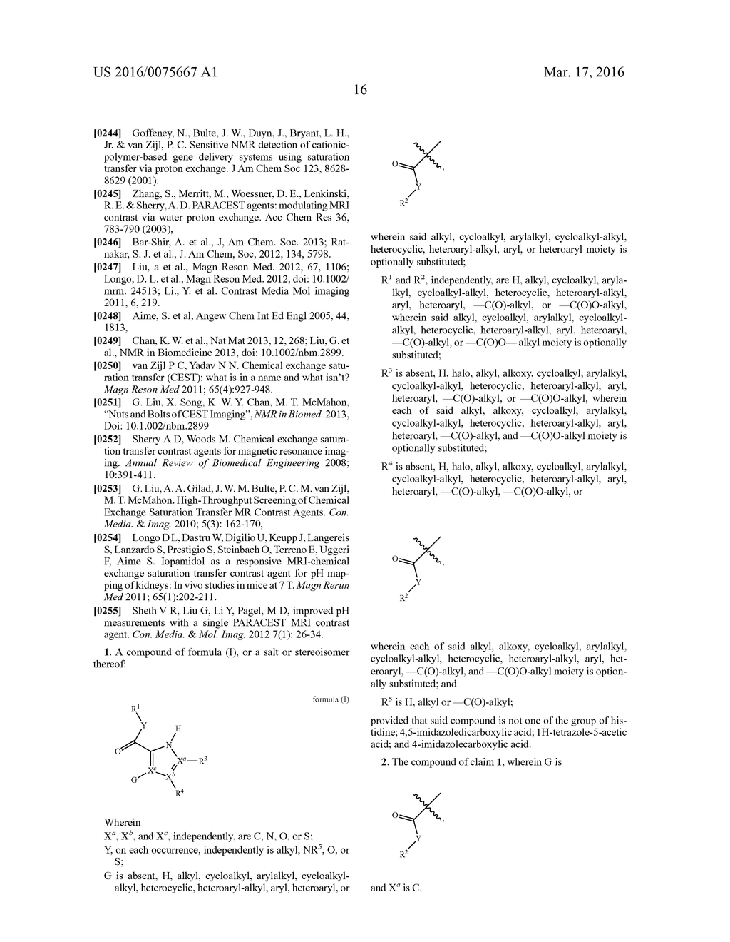 COMPOSITIONS AND METHODS FOR CHEMICAL EXCHANGE SATURATION TRANSFER (CEST)     MAGNETIC RESONANCE IMAGING (MRI) - diagram, schematic, and image 22