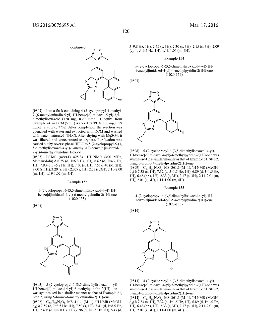 BENZIMIDAZOLE DERIVATIVES AS BROMODOMAIN INHIBITORS - diagram, schematic, and image 125