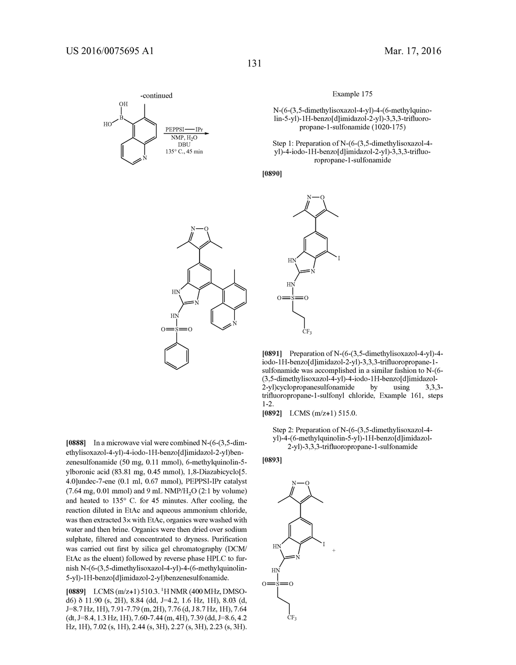 BENZIMIDAZOLE DERIVATIVES AS BROMODOMAIN INHIBITORS - diagram, schematic, and image 136