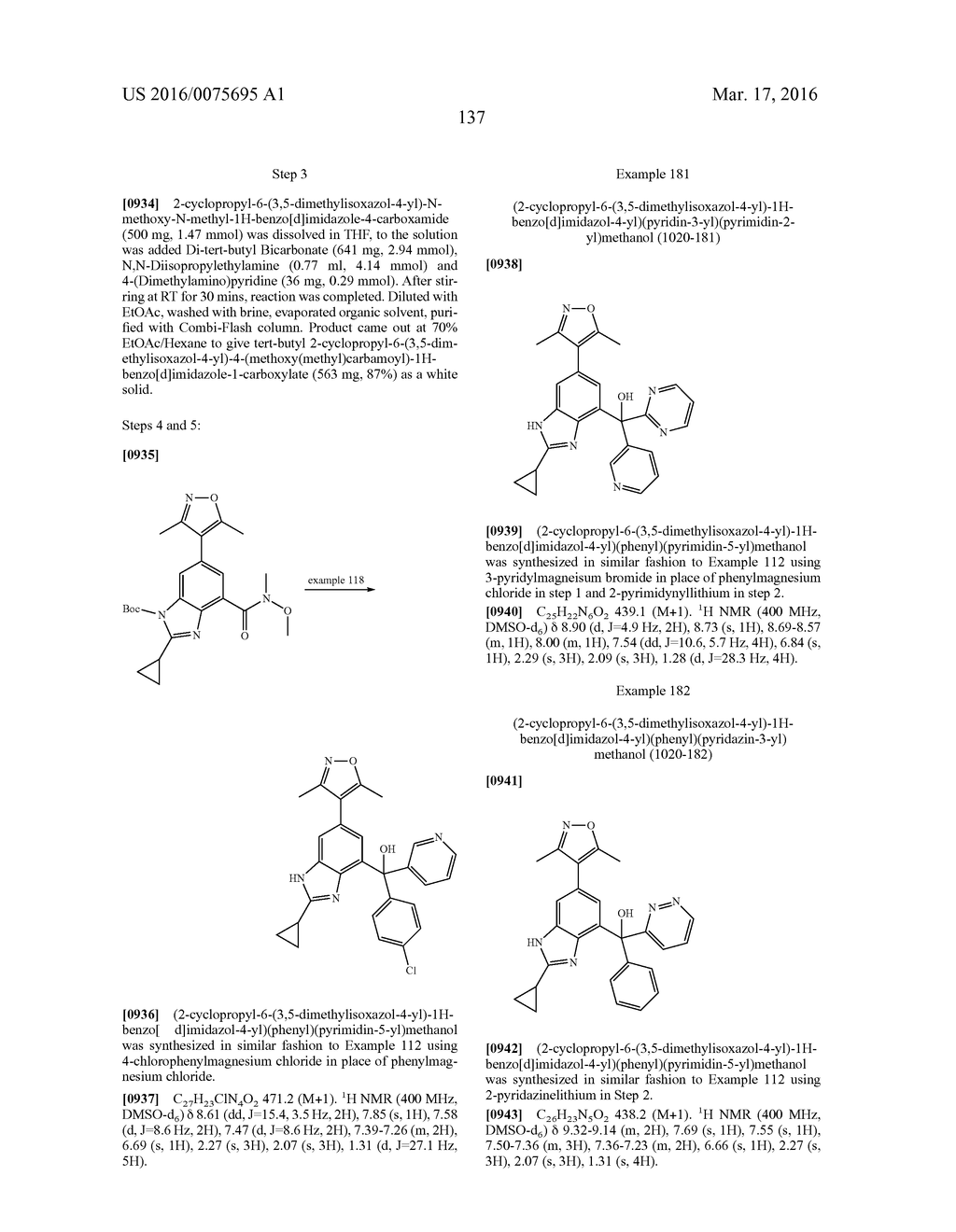 BENZIMIDAZOLE DERIVATIVES AS BROMODOMAIN INHIBITORS - diagram, schematic, and image 142