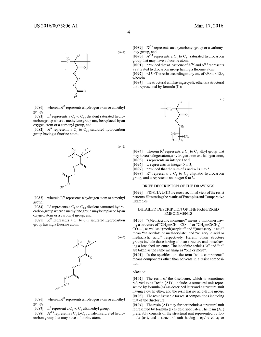RESIN, RESIST COMPOSITION AND METHOD FOR PRODUCING RESIST PATTERN - diagram, schematic, and image 06