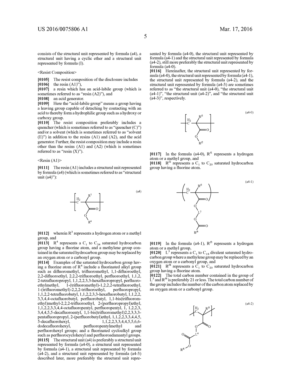 RESIN, RESIST COMPOSITION AND METHOD FOR PRODUCING RESIST PATTERN - diagram, schematic, and image 07