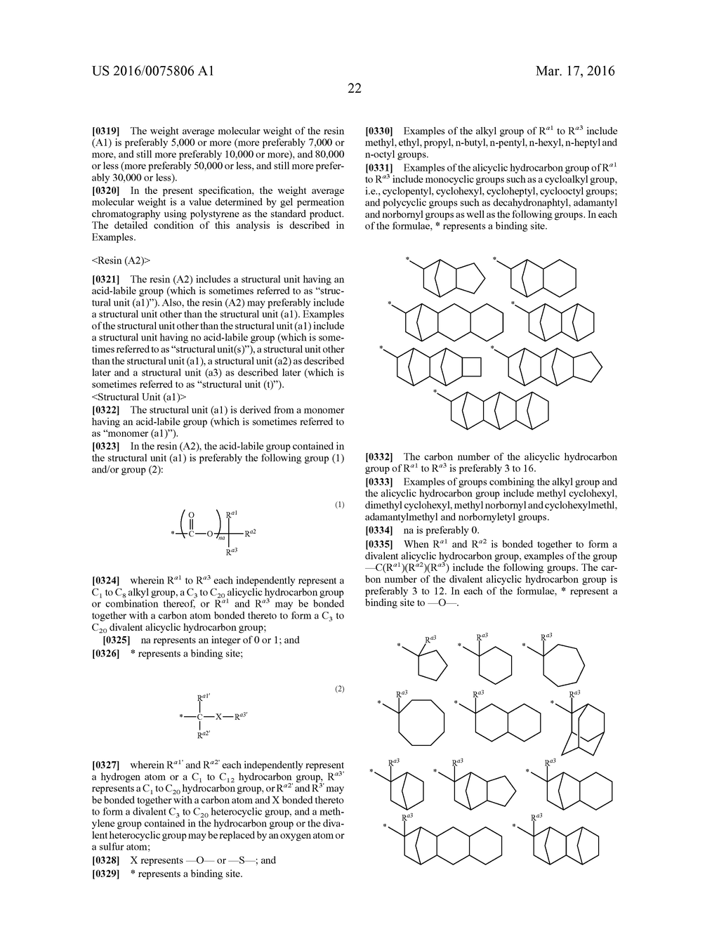 RESIN, RESIST COMPOSITION AND METHOD FOR PRODUCING RESIST PATTERN - diagram, schematic, and image 24