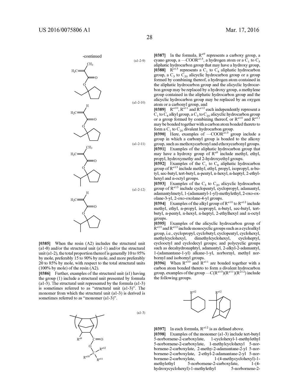 RESIN, RESIST COMPOSITION AND METHOD FOR PRODUCING RESIST PATTERN - diagram, schematic, and image 30