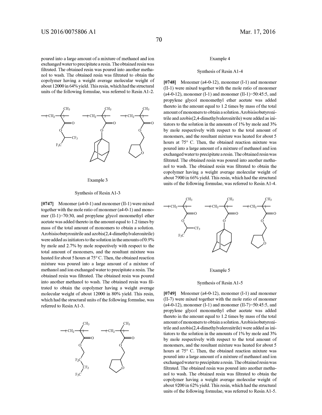 RESIN, RESIST COMPOSITION AND METHOD FOR PRODUCING RESIST PATTERN - diagram, schematic, and image 72