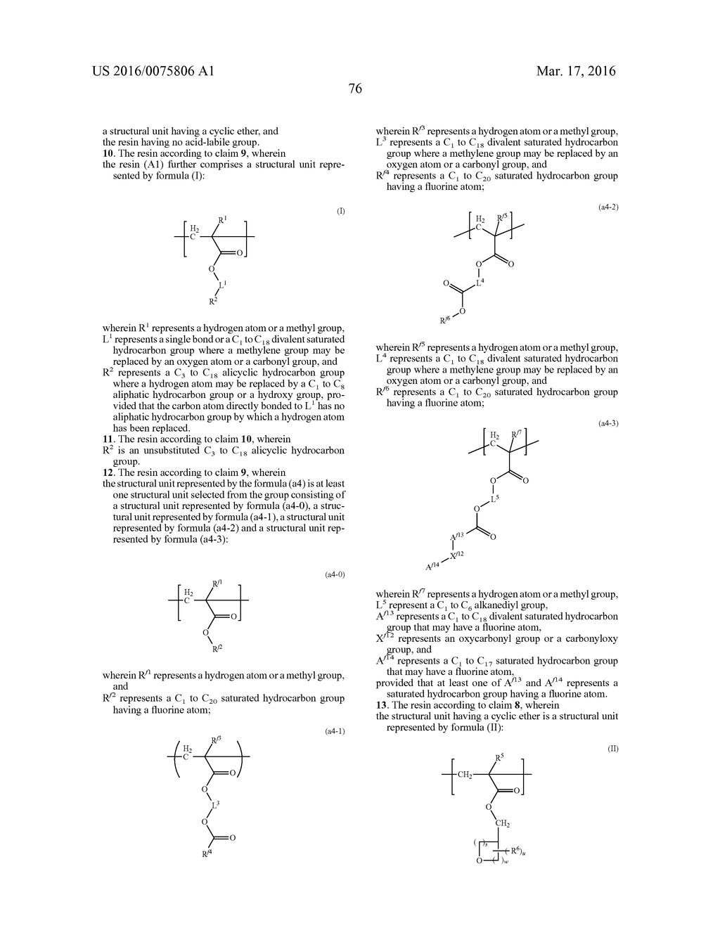 RESIN, RESIST COMPOSITION AND METHOD FOR PRODUCING RESIST PATTERN - diagram, schematic, and image 78