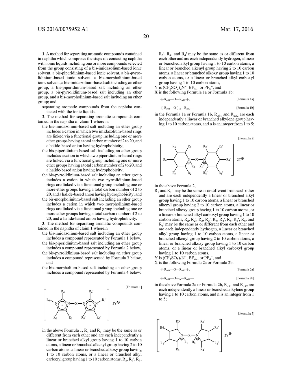 METHOD FOR SEPARATING AROMATIC COMPOUNDS CONTAINED IN NAPHTHA - diagram, schematic, and image 22