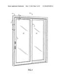 Quick Release Cladding System for Door, Window, Sloped and Vertical     Glazing Systems Frames, and the Like diagram and image