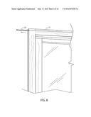 Quick Release Cladding System for Door, Window, Sloped and Vertical     Glazing Systems Frames, and the Like diagram and image