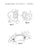 FIXED CALIPER DISK BRAKE HAVING STABILIZED BRAKE PADS, AND RELATED     ASSEMBLY AND PAD REPLACEMENT METHODS diagram and image