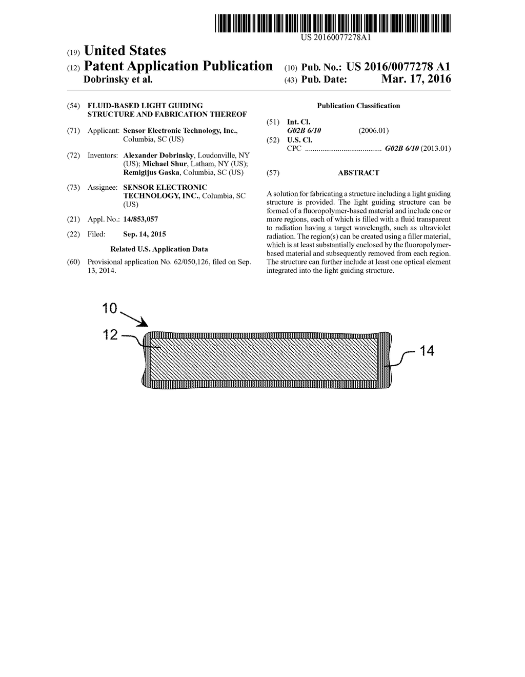 Fluid-Based Light Guiding Structure and Fabrication Thereof - diagram, schematic, and image 01