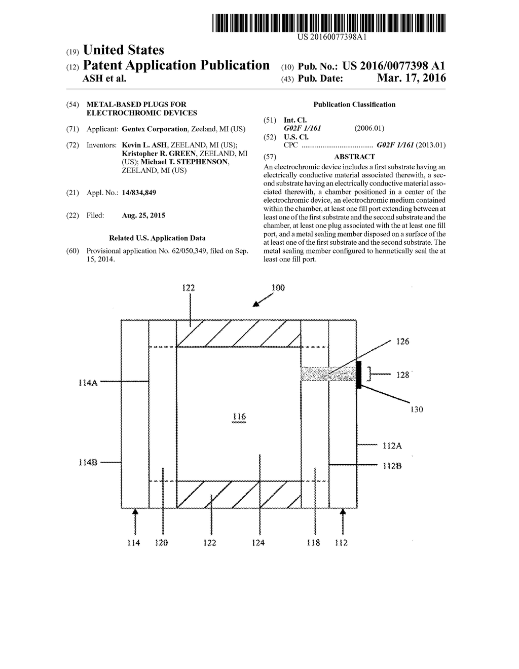 METAL-BASED PLUGS FOR ELECTROCHROMIC DEVICES - diagram, schematic, and image 01