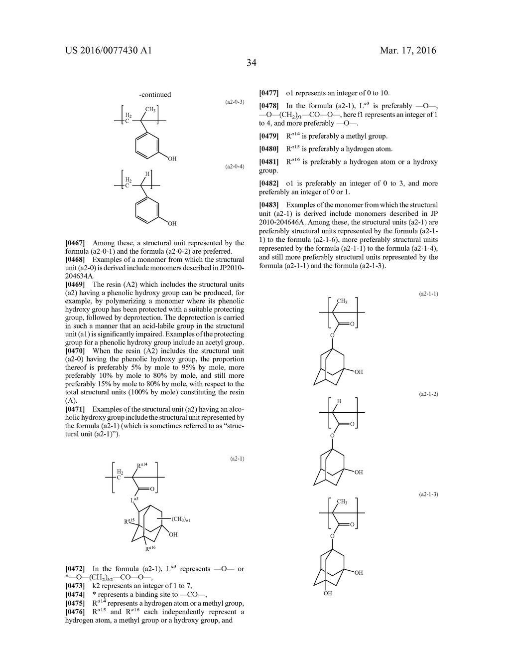 RESIN, RESIST COMPOSITION AND METHOD FOR PRODUCING RESIST PATTERN - diagram, schematic, and image 35